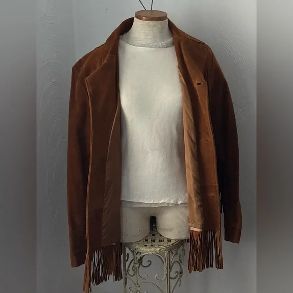 VINTAGE 70’s Fringe J. SCULLY Suede Jacket sz 40 - Picture 16 of 16